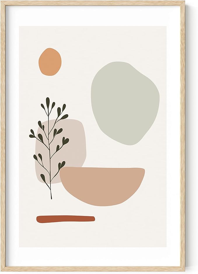 Haus and Hues Boho Prints Mid Century Wall Art - Modern Prints Wall Art ...