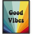 thumbnail image 1 of Haus and Hues Dope Posters Good Vibes Wall Decor - Good Vibes Only Wall Decor and Retro Posters, Good Vibes Only Wall Art, Retro Posters for Room Aesthetic Hippie Rainbow Good Vibes (Unframed 16x20), 1 of 1