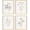 thumbnail image 1 of Haus and Hues Framed Vintage Botanical Prints - Set of 4 Framed Farmhouse Bedroom Wall Decor, Rustic Art for Bathroom, Farmhouse Decor Pictures for Living Room, Boho Decor (8x10, Beige Framed), 1 of 6