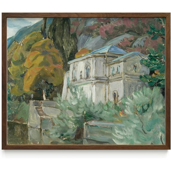 Haus and Hues Framed Wall Art Italy - Vintage and Modern Farmhouse Wall Art with Framed Prints, Antique Oil Paintings, and Timeless French Charm for Bedroom and Country Decor (8x10 Framed Walnut)