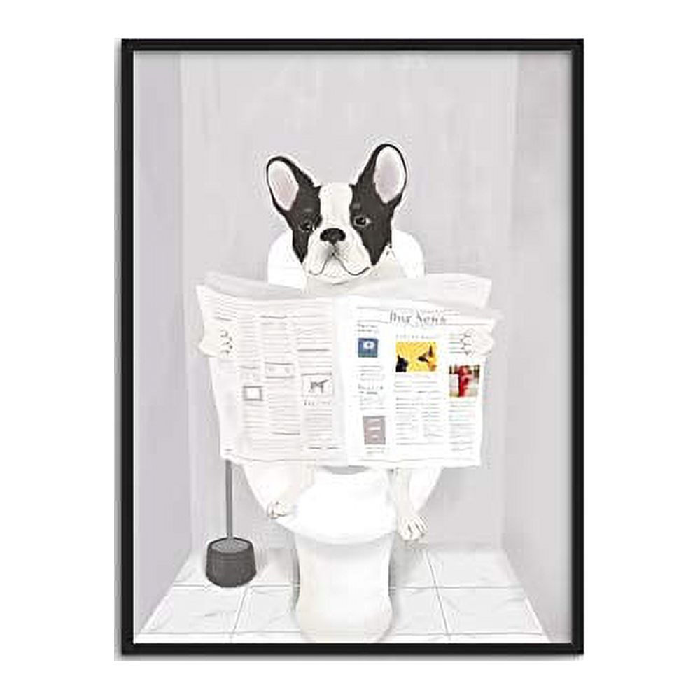 Haus and Hues Funny Dog Bathroom Decor Funny Bathroom Wall Art of Dog