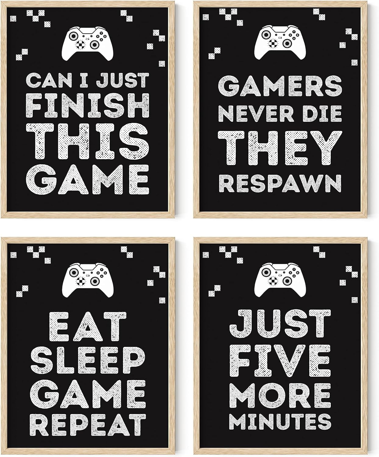 Haus and Hues Gaming Posters for Gamer Room Decor Set of 4 Xbox Game