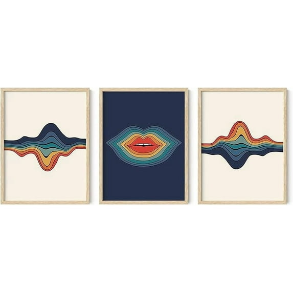 Haus and Hues Hippie Room Decor for Bedroom Aesthetic - Bedroom Decor Aesthetic, Cute Room Decor for Teen Girls, Hippie Decorations Bedroom, Teen Wall Decor, Girls Room Wall Decor(Beige Framed, 12x16)