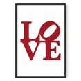 thumbnail image 1 of Haus & Hues Love Wall Decor Red Love Sign - Love Wall Art Love Art Print Love Signs for Home Decor Love Word Art Self Love Posters Love Room Decor Love Installation Art (Framed Black, 24x36), 1 of 6