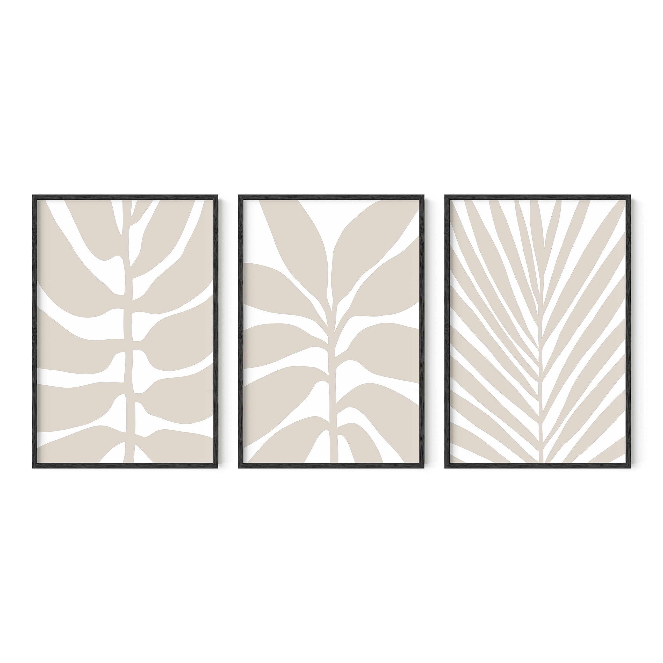 Haus and Hues Neutral Wall Decor - Set of 3 Minimalist Wall Art, Beige ...