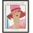 thumbnail image 1 of Haus and Hues Pink Wall Art - Vintage Vogue Framed Wall Art for Bedroom, Pink Pictures Wall Decor Vintage Art Prints, Glam Room Decor Fashion Wall Art, Pink Wall Decor for Bedroom (Black Framed 16x20), 1 of 6