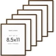 thumbnail image 1 of Haus and Hues Set of 6 Certificate Frames 8.5 X 11 - diploma frame 8.5 x 11 frame 8.5 x 11 picture frame wood, 8.5x11 picture frame wood frame 8.5 x 11, wood picture frames 8.5 x 11 (Walnut Oak Frame), 1 of 6