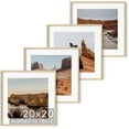 thumbnail image 1 of Haus and Hues Solid Oak Wood 20”x20” Picture Frames Matted to 16”x16” Set of 4 - Square Frames 20x20, Natural Picture Frames 20x20, Square Frame Wood, 20x20 Frames for Wall Art (Beige Oak Frames), 1 of 5