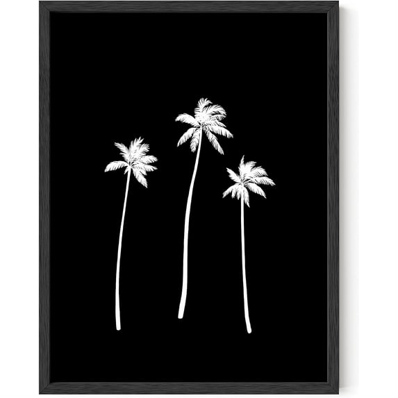 Haus and Hues Tree Wall Art - Wall Art Trees Artwork for Bedroom Black and White Wall Decor, Tree Pictures Wall Decor Black and White Art, Tree Art Wall Decor Black and White Pictures (16x20 Unframed)