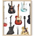 thumbnail image 1 of Haus and Hues Vintage Music Posters 90s Guitar - 90s Room Decor Indie Posters Vintage Decor for Bedroom 80s Retro Music Decor Posters for Room Aesthetic 90s Electric Guitars (Framed Beige 16x20), 1 of 6