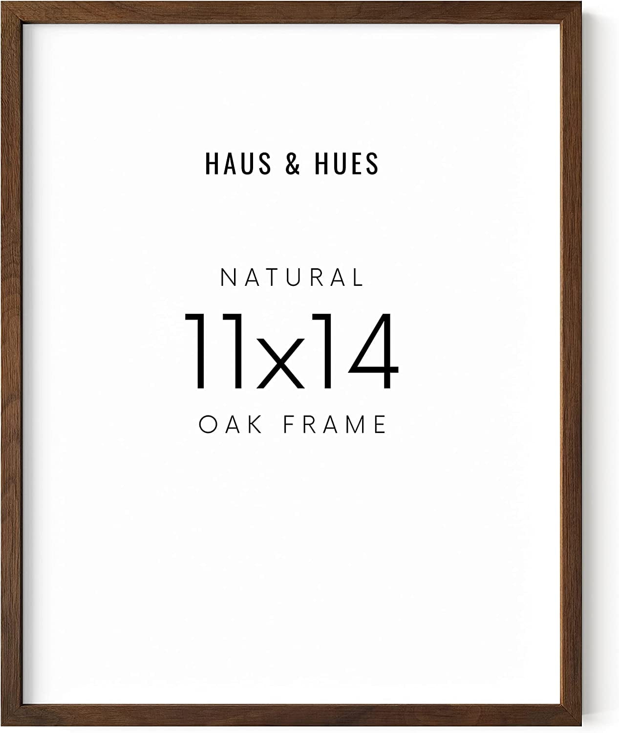 Walnut Wood Matte Picture Frame with Plexiglass Cover, 11x14
