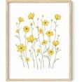 thumbnail image 1 of Haus and Hues Yellow Flowers Wall Art Sunflower Poster, Yellow Wall Pictures Sunflower Wall Art & Yellow Wall Decor for Bedroom Yellow Bathroom Wall Decor Yellow Yellow Cosmos (Unframed, 16x20), 1 of 6