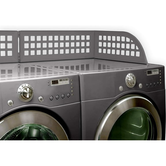 Haus Maus The Original Laundry Guard - Stop Laundry Falling Behind Washer/Dryer - Invented by a US Mom - Made in North America - Magnetic - Fits Most Front Loading Machines - Top of Fridge - Grey