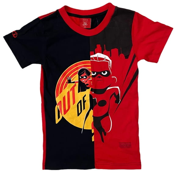 Haus Of Jr Toddler X Disney Pixar Incredibles 2 Tee T-Shirt - Red/Black(Size 7-8T)