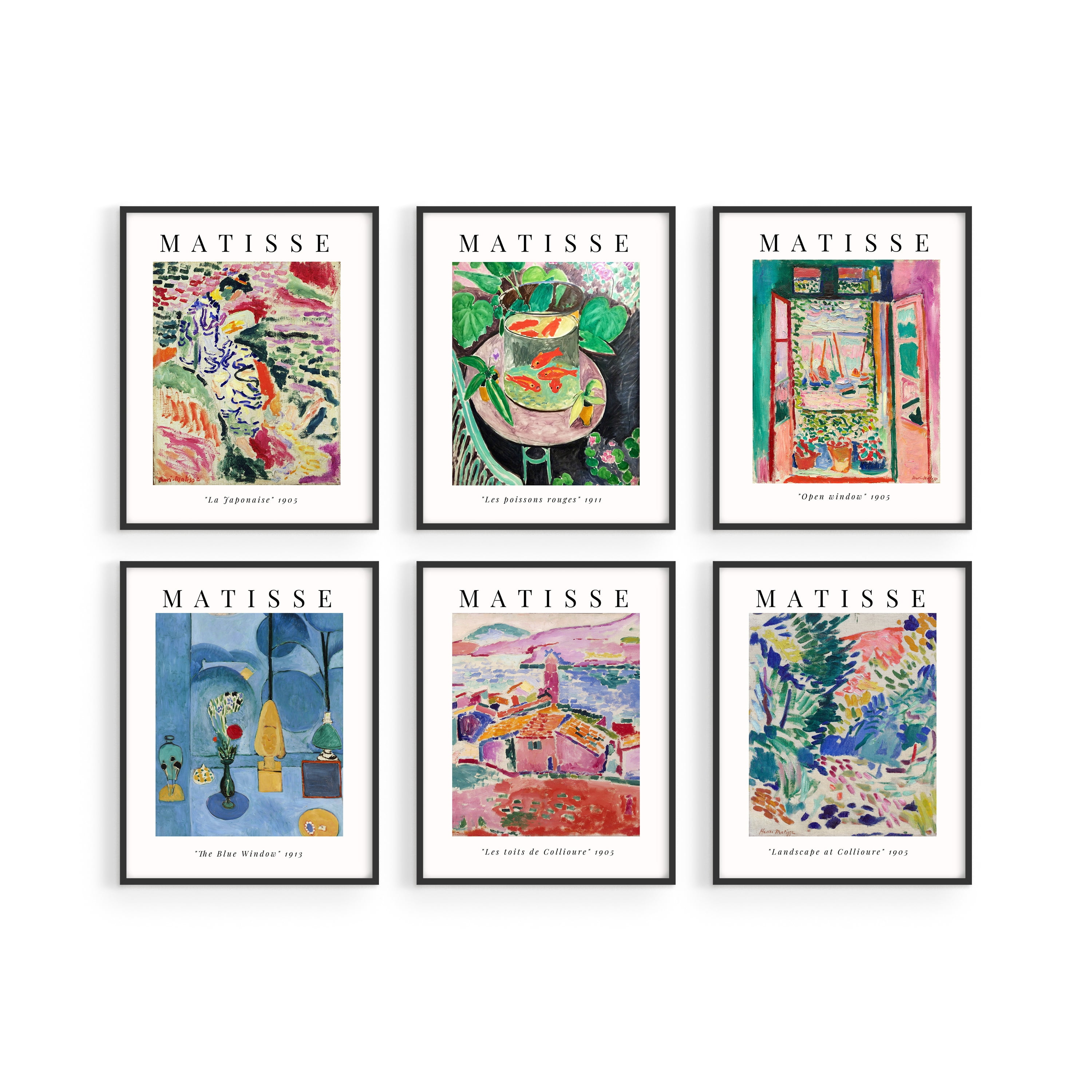 Haus and Hues Aesthetic Posters, Matisse Poster Set of Matisse Wall Art,  Wall Posters Aesthetic, Matisse Prints, Art Exhibition Poster