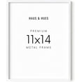 thumbnail image 1 of Haus and Hues Premium 11 in x 14 in White Metal Picture Frames, 1 of 6