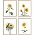 thumbnail image 1 of Haus and Hues Sunflower Wall Decor and Sunflower Posters - Sunflower Bedroom Decor, Sunflower Paintings for Wall, Yellow Wall Art, 1 of 6