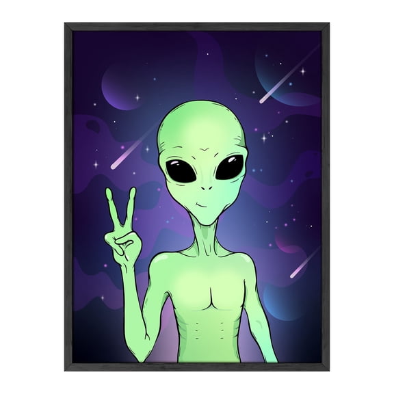 Haus and Hues Trippy Alien Poster & Alien Decor Edgy Posters Trippy Aliens Poster Alien Wall Decor and Cool Posters for Room 12x16