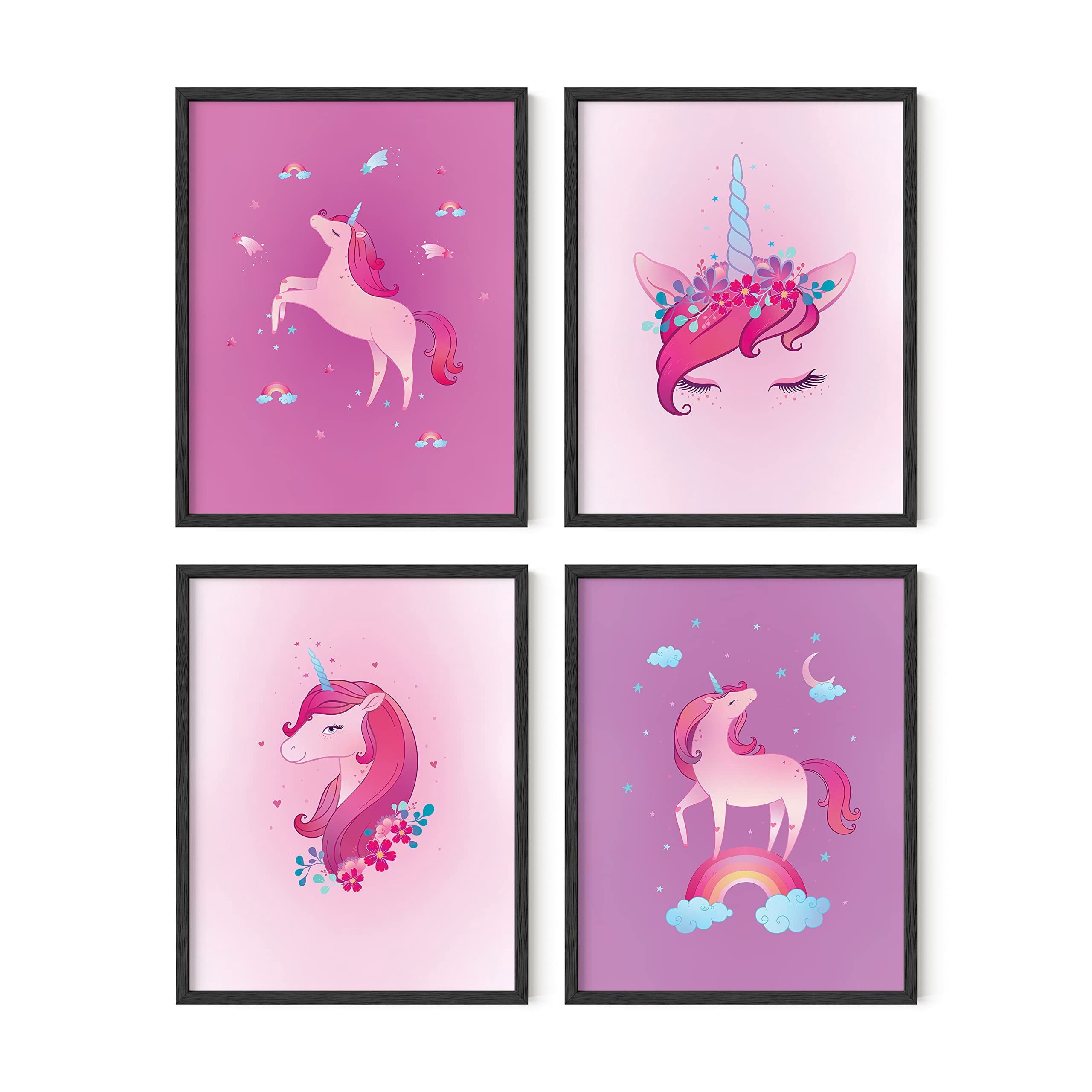 Haus And Hues Unicorn Art Prints Set Of 4 Unicorn Wall Art Pop Art haus-and-hues-unicorn-art-prints-set-of-4-unicorn-wall-art-pop-art