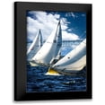 thumbnail image 1 of Hausenflock, Alan 11x14 Black Modern Framed Museum Art Print Titled - Racing To The Buoy, 1 of 5