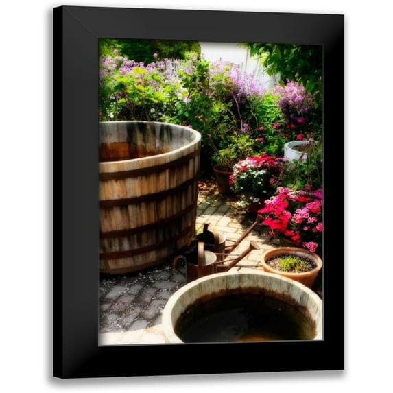 Hausenflock, Alan 11x14 Black Modern Framed Museum Art Print Titled - The Garden Nook II
