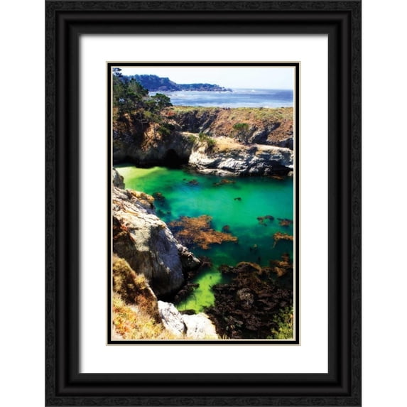 Hausenflock, Alan 11x14 Black Ornate Wood Framed with Double Matting Museum Art Print Titled - China Cove I