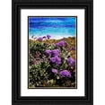 thumbnail image 1 of Hausenflock, Alan 11x14 Black Ornate Wood Framed with Double Matting Museum Art Print Titled - La Jolla Beach I, 1 of 4