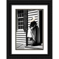 thumbnail image 1 of Hausenflock, Alan 11x14 Black Ornate Wood Framed with Double Matting Museum Art Print Titled - Waiting, 1 of 4