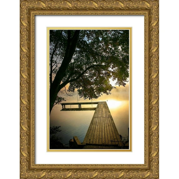 Hausenflock, Alan 11x14 Gold Ornate Wood Framed with Double Matting Museum Art Print Titled - Morning Colors