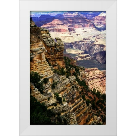 Hausenflock, Alan 11x14 White Modern Wood Framed Museum Art Print Titled - Canyon Cliffs II