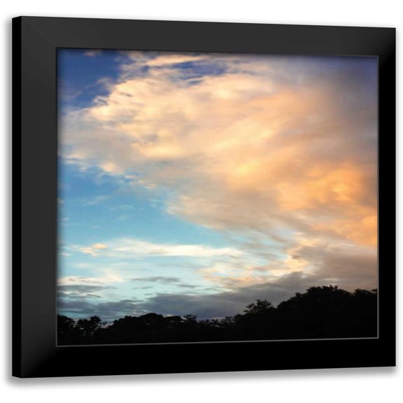 Hausenflock, Alan 12x12 Black Modern Framed Museum Art Print Titled - Rainbow Cloud Sq. II