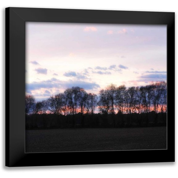 Hausenflock, Alan 12x12 Black Modern Framed Museum Art Print Titled - Winter Sunset Square I