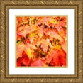 thumbnail image 1 of Hausenflock, Alan 12x12 Gold Ornate Wood Framed with Double Matting Museum Art Print Titled - Autumn Leaves II, 1 of 4