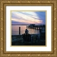thumbnail image 1 of Hausenflock, Alan 12x12 Gold Ornate Wood Framed with Double Matting Museum Art Print Titled - Dockside Park I, 1 of 4
