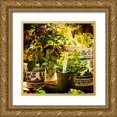thumbnail image 1 of Hausenflock, Alan 12x12 Gold Ornate Wood Framed with Double Matting Museum Art Print Titled - New April Garden II, 1 of 4
