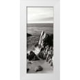 thumbnail image 1 of Hausenflock, Alan 12x24 White Modern Wood Framed Museum Art Print Titled - Lovers Point Panel BW 4, 1 of 4