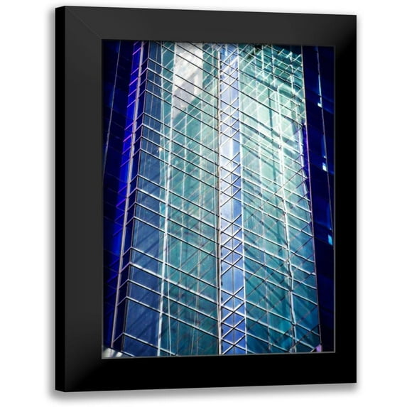 Hausenflock, Alan 13x18 Black Modern Framed Museum Art Print Titled - Blue Tower I