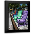 thumbnail image 1 of Hausenflock, Alan 13x18 Black Modern Framed Museum Art Print Titled - Rainbow Rockers I, 1 of 5