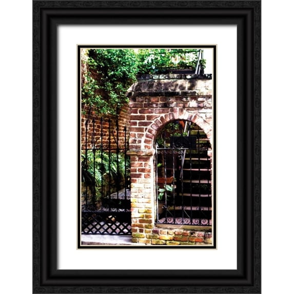 Hausenflock, Alan 13x18 Black Ornate Wood Framed with Double Matting Museum Art Print Titled - Charleston Hideaway II