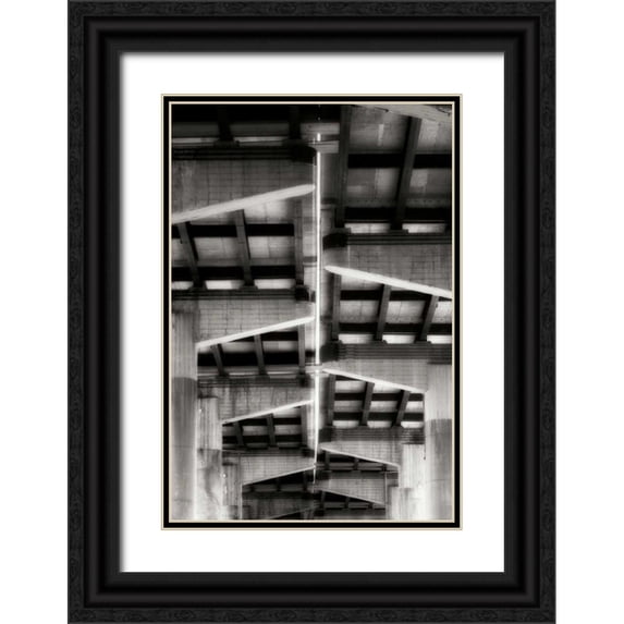 Hausenflock, Alan 13x18 Black Ornate Wood Framed with Double Matting Museum Art Print Titled - Interstate