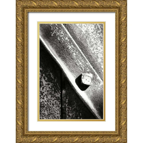 Hausenflock, Alan 13x18 Gold Ornate Wood Framed with Double Matting Museum Art Print Titled - Weathered Steel II