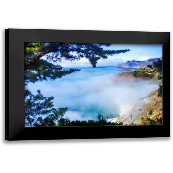 Hausenflock, Alan 14x11 Black Modern Framed Museum Art Print Titled - Fog Over Big Sur