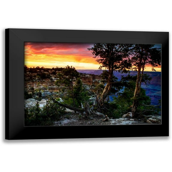 Hausenflock, Alan 14x11 Black Modern Framed Museum Art Print Titled - Mather Point Sunset II
