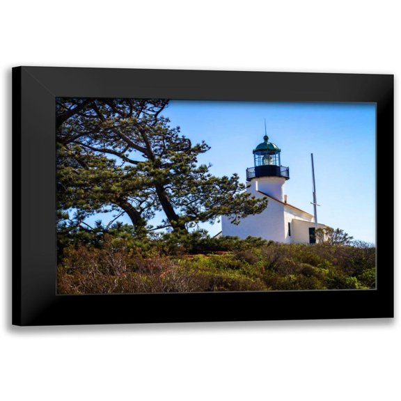Hausenflock, Alan 14x11 Black Modern Framed Museum Art Print Titled - Point Loma Lighthouse I