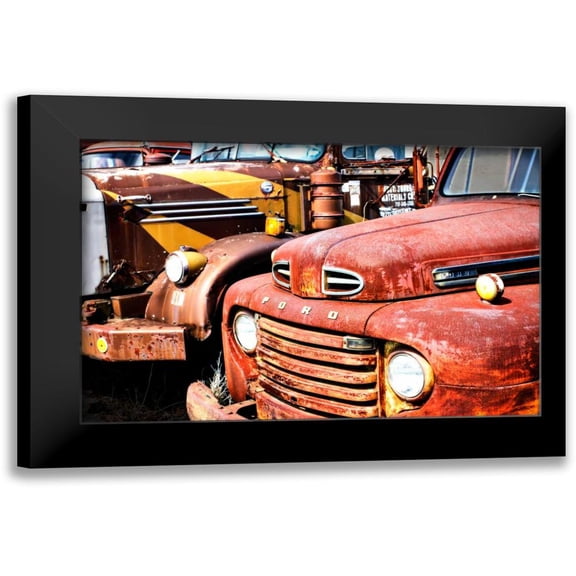 Hausenflock, Alan 14x11 Black Modern Framed Museum Art Print Titled - Rusty Old Truck II