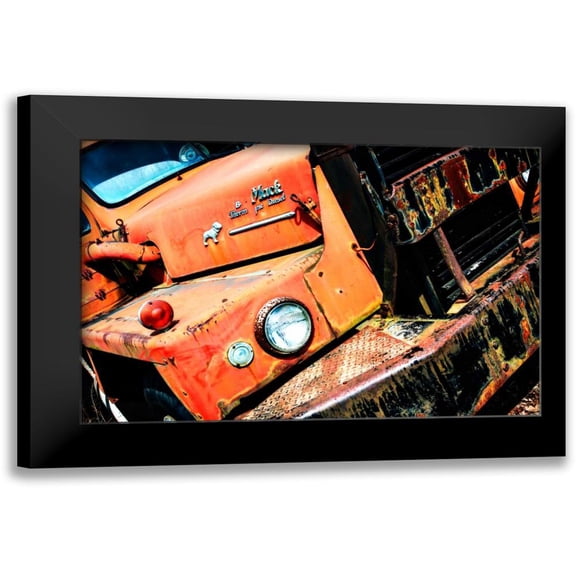 Hausenflock, Alan 14x11 Black Modern Framed Museum Art Print Titled - Rusty Old Truck VI