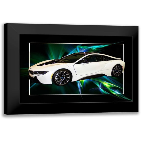 Hausenflock, Alan 14x11 Black Modern Framed Museum Art Print Titled - Sleek Sports Car I