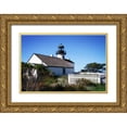 thumbnail image 1 of Hausenflock, Alan 14x11 Gold Ornate Wood Framed with Double Matting Museum Art Print Titled - Point Loma Lighthouse II, 1 of 4