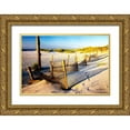 thumbnail image 1 of Hausenflock, Alan 14x11 Gold Ornate Wood Framed with Double Matting Museum Art Print Titled - Sand and Sunshine, 1 of 4