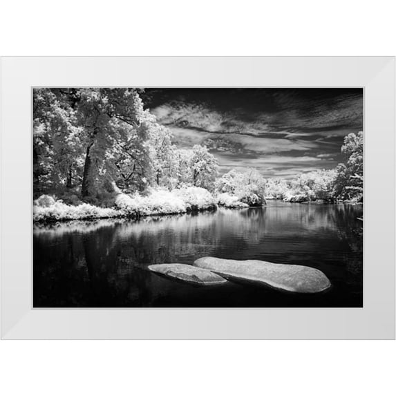 Hausenflock, Alan 14x11 White Modern Wood Framed Museum Art Print Titled - Bryan Lake III